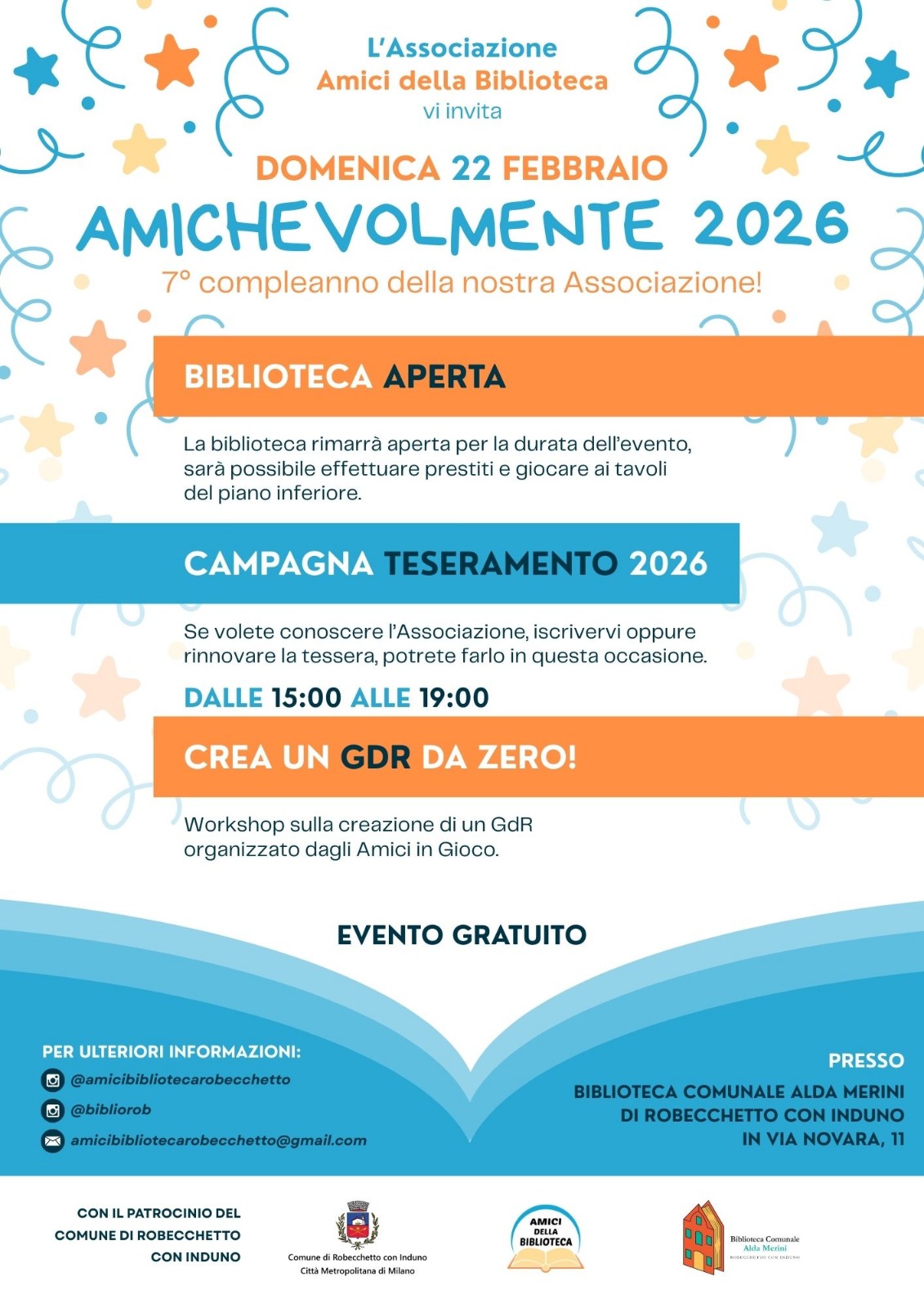 Locandina Workshop Crea un GdR da zero! 22 febbraio 2026